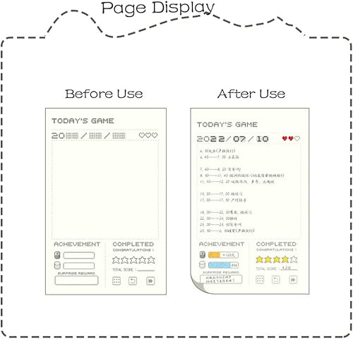 Miniatura 4 de Agenda diaria sin fecha de 365 días, diseño de juegos, organizador de bolsillo, libro de citas, diario A6, mini diario lindo (rosa)