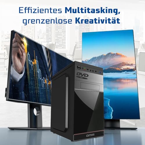 Intel i7 - Business Office Multimedia Computer mit 3 Jahre Garantie! | 16 GB RAM | 512GB SSD | DVD ± RW | USB 3.0 | Windows 11 Prof. 64-Bit | WiFi 600 und Bluetooth 5