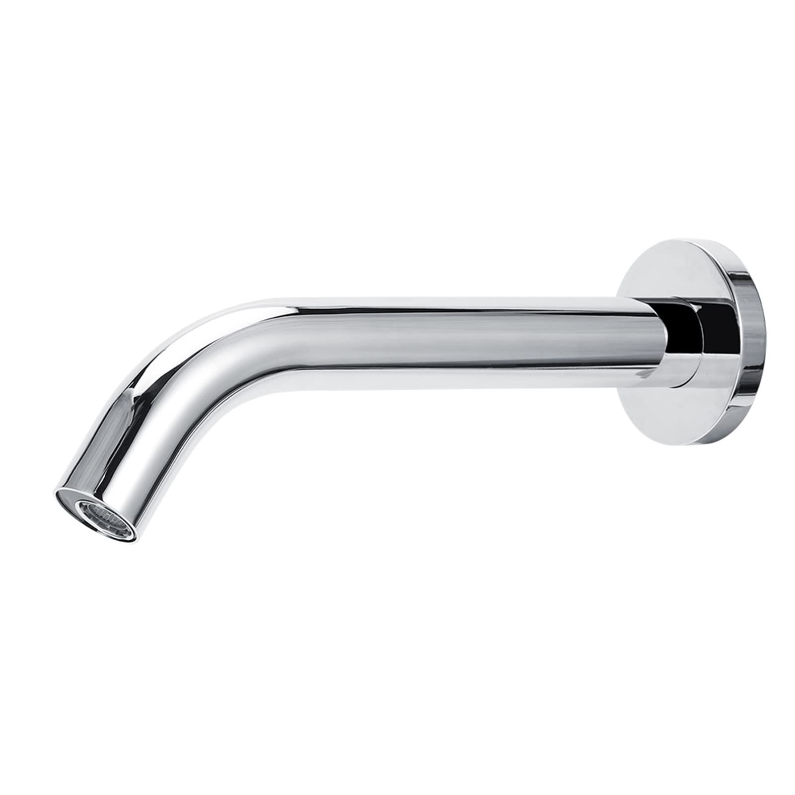 Grifo de Agua con Sensor de Inducción Infrarroja de Acero Inoxidable de Pared G1/2in, Grifo de Agua Caliente Y Fría para Lavabo