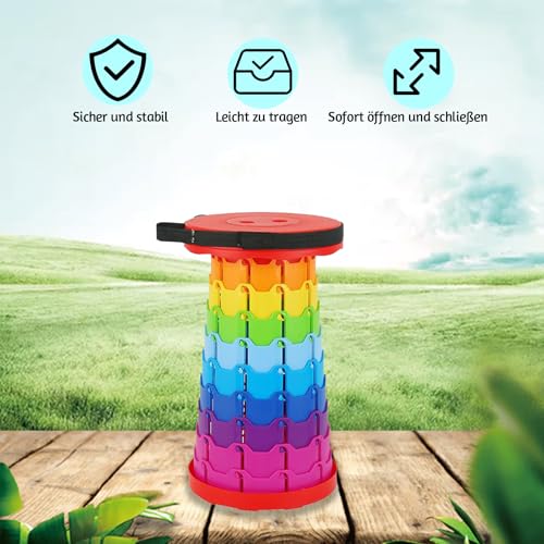 Tabouret d'extérieur portable pliable 25x45x6cm camping et pêche - 5