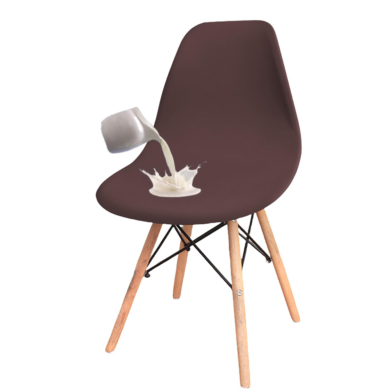 Housses de chaise imperméables sans accoudoirs style moderne milieu siècle café