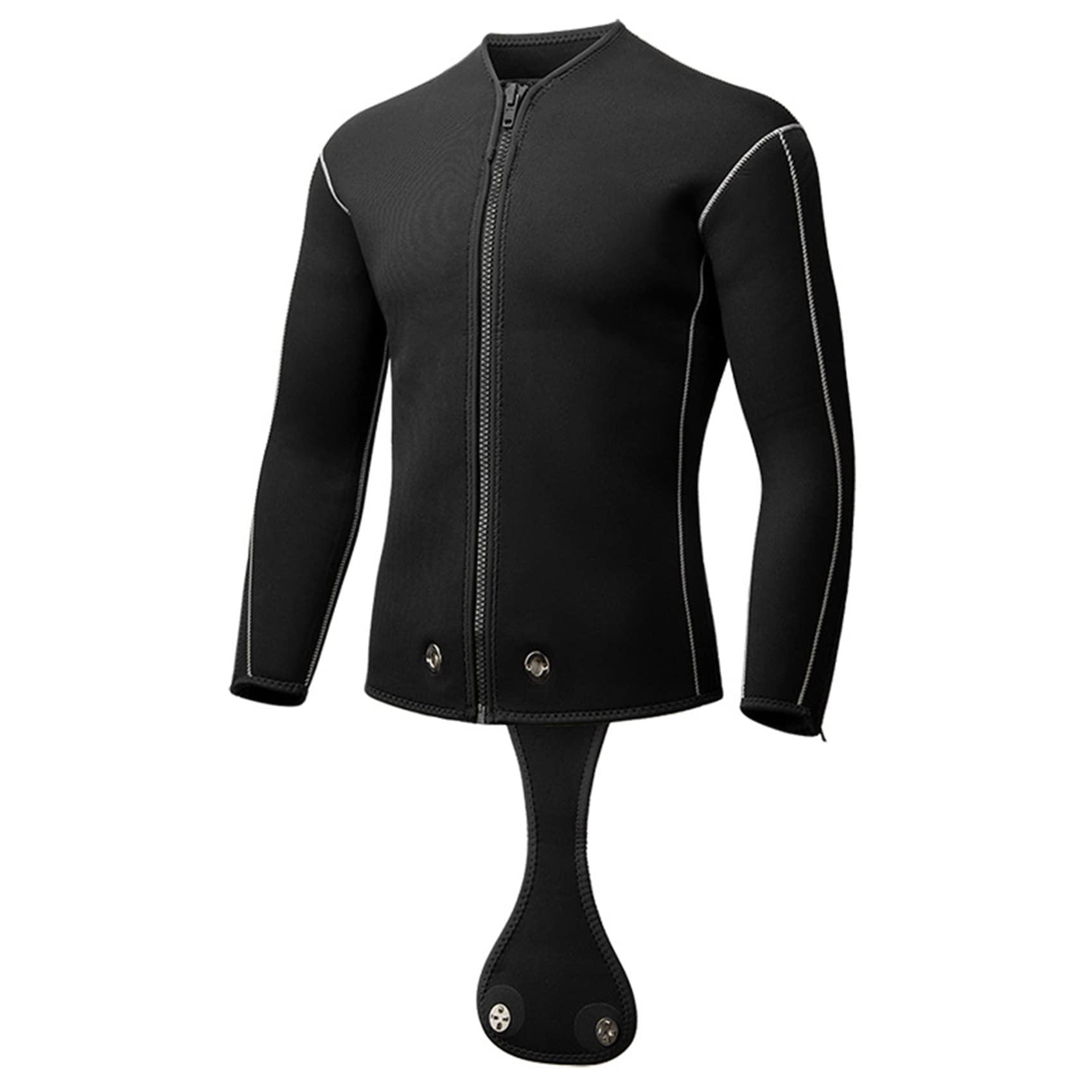 Hommes 5mm Grande Taille Combinaison de plongée Vestes Pantalons à Manches Longues Combinaison de plongée sous-Marine Saut Surf plongée en apnée Combinaisons