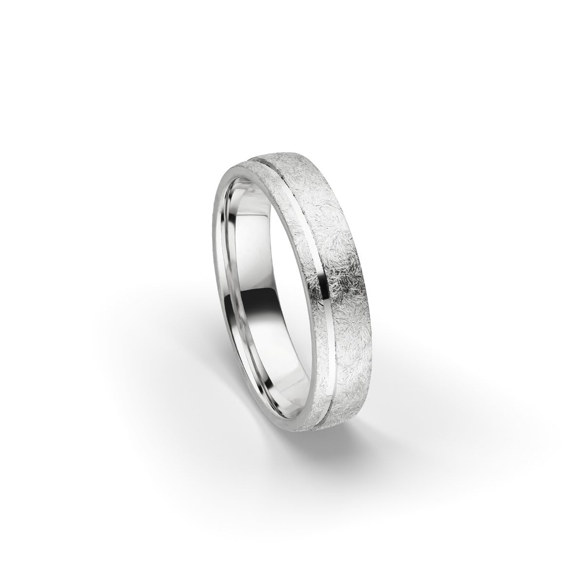 Kolibri Rings 925 Sterling Silber Eismatt Ring Ehering Partnerring Freundschaftsring Unisex - Inkl. Gratis Gravur und Etui