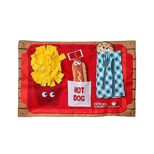 Outward Hound Nina Ottosson Activity Matz Fast Food Fun Game Plush Dog Puzzle Mat