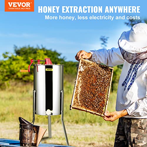 Vevor MANUAL HONEY EXTRACTOR 2/4 F Honey Extractor,2/4 Frame Stainless Steel Manual Beekeeping Extraction thumb #1