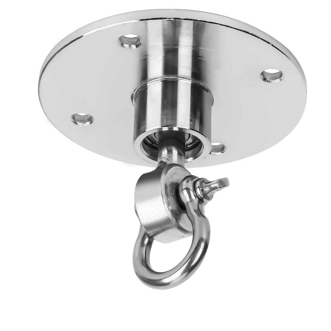 Speed-Bag-Schwebungen Boxbeutel Metallhalterung Multidirektion Speedbag Drehausrüstung zum Training von Boxen Silber, Schwenkdeckel Haken