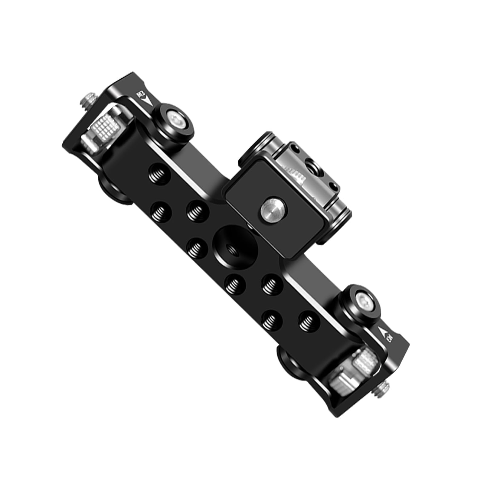 Soporte de teléfono triple para teléfono de 3 posiciones, adaptador de teléfono triple con soporte de aluminio para trípode y monopié