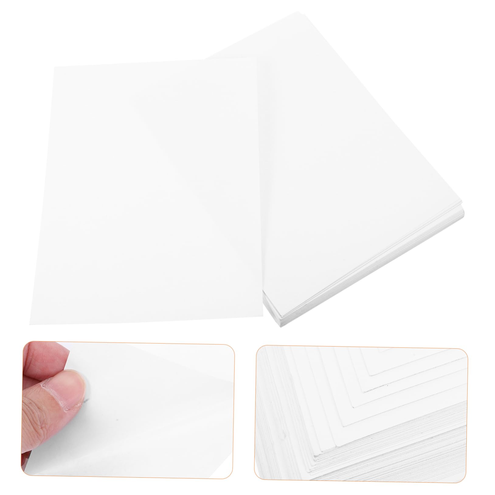 100feuilles Impression Étiquettes Autocollantes Mates Compatibles Imprimantes à Jet Encre Pour Expédition Et Stockage