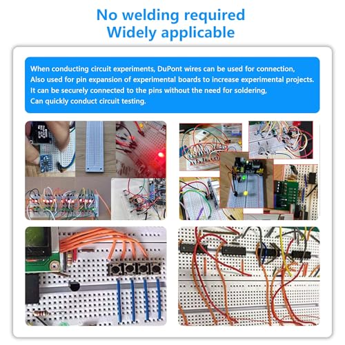 GINTOOYUN 10 PCS Black 1 to 3 Breadboard Jumper Cables 28AWG 1 Male to 3 Female 2.54mm Terminal DuPont Cable for Printed Circuit Board Engineering,PC Motherboards,etc(4.72 Inch) - Image 4