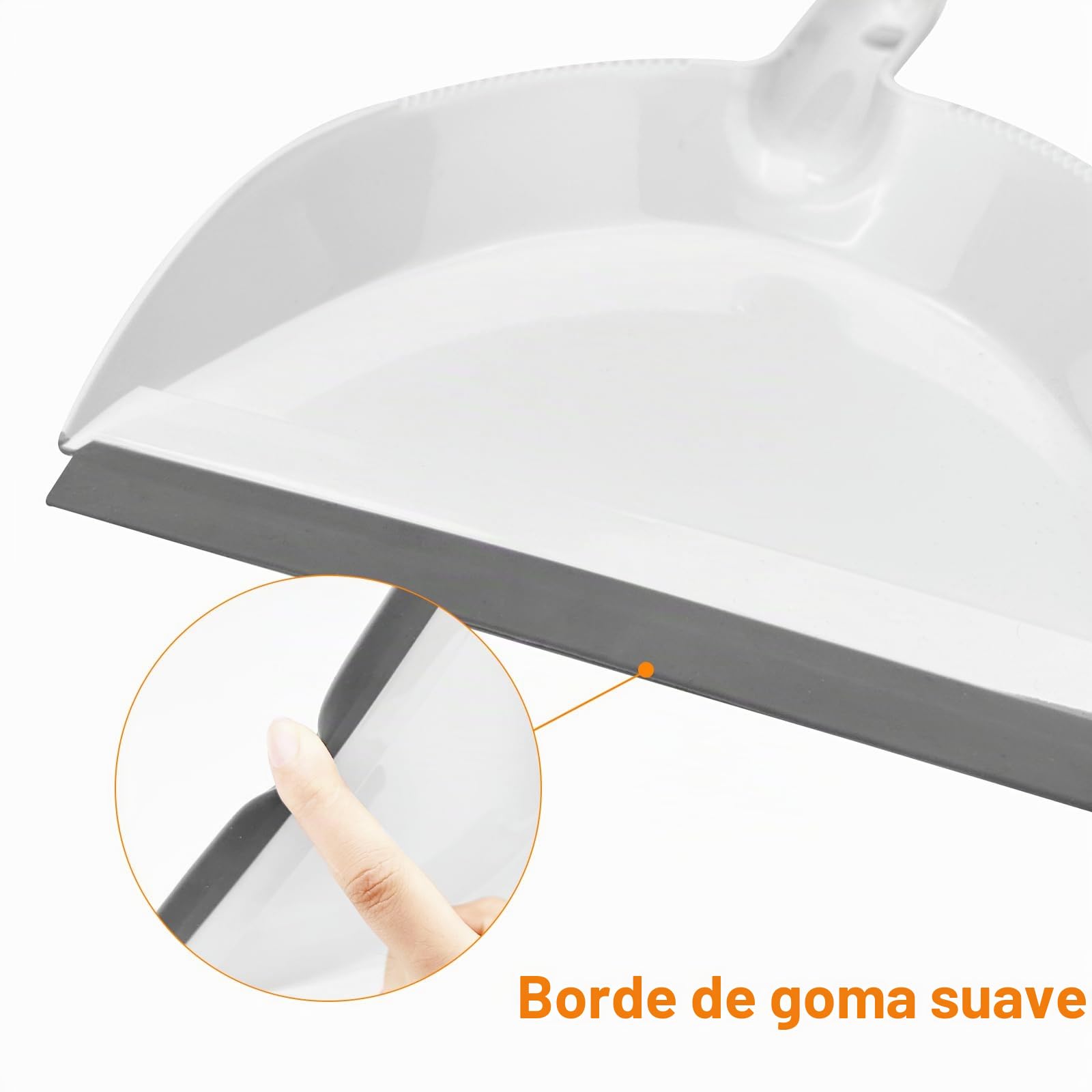 WinGluge Juego de Escoba y Recogedor Pequeños Material de PP, Escoba con Recogedor, Set Mini Cepillos Barrer de Migas, Escoba de Escritorio Que Ahorra Espacio, Combinación de Recogedora Portátil