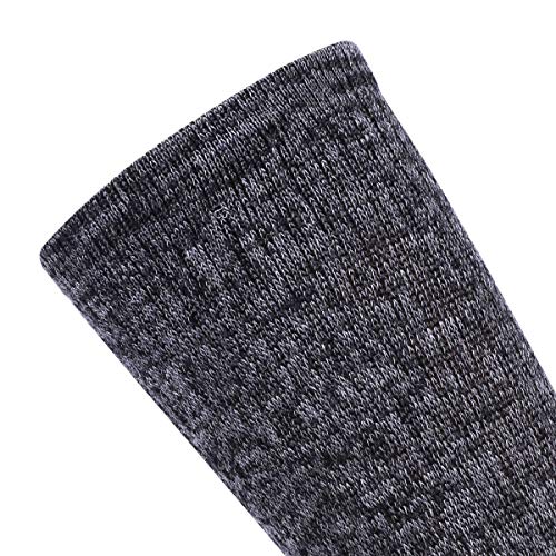 Enerwear 4 Pack Women's Merino Wool Outdoor Hiking Trail Crew Sock (Us Shoe Size 4-10, Dark Purple/Black Stripe/Multi) #TOP7