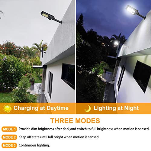 Komrt 1000Lm Solar Motion Sensor Lights - Waterproof Outdoor Security Floodlights For Yard, Garden, Patio, Fence, Front Door, Shed, Deck, Path, And Gutter #TOP3
