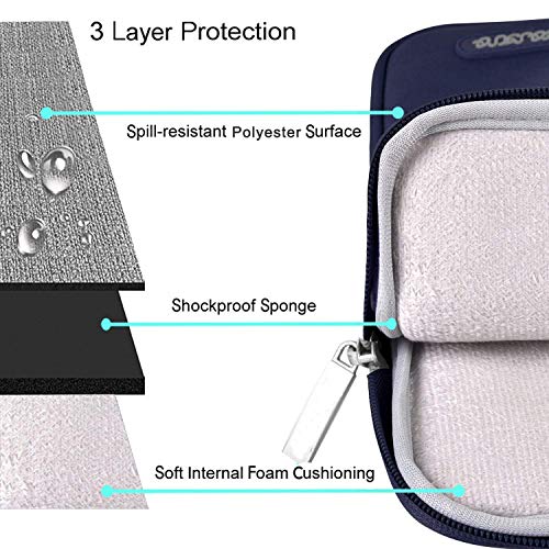 Image of MOCA Laptop Case 13 inch, 13 inch Laptop Sleeve Compatible with MacBook Air M3 M2 M1 2025-2018 / Pro M2 M1 2025-2016, Polyester Vertical Computer Sleeve Bag with Pocket