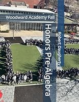 Honors Pre-Algebra: Woodward Academy Fall B0D6KDXY7L Book Cover