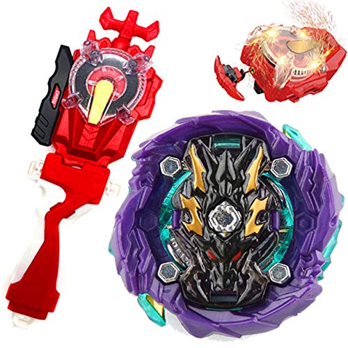 Sparking Launcher Lr String Launcher Grip Starter Set Battle Master God Bey GT B-143 Booster Dread Bahamut Ten Bey Burst Evolution Turbo Blades Battling Tops Gaming Spinning Toy Gift for Boys