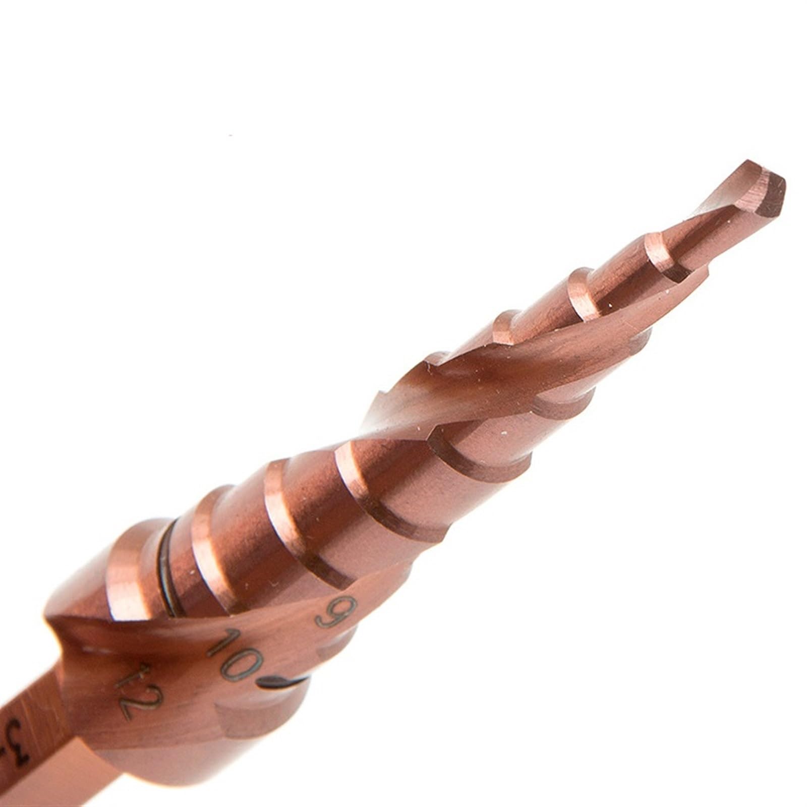 1 x kobaltowe wiertła stopniowe HSSCO M35 stożkowe sześciokątne trójkątne wiertła do metalu zestaw narzędzi do otworów do stali nierdzewnej (4-20 mm (9 kroków)-1)