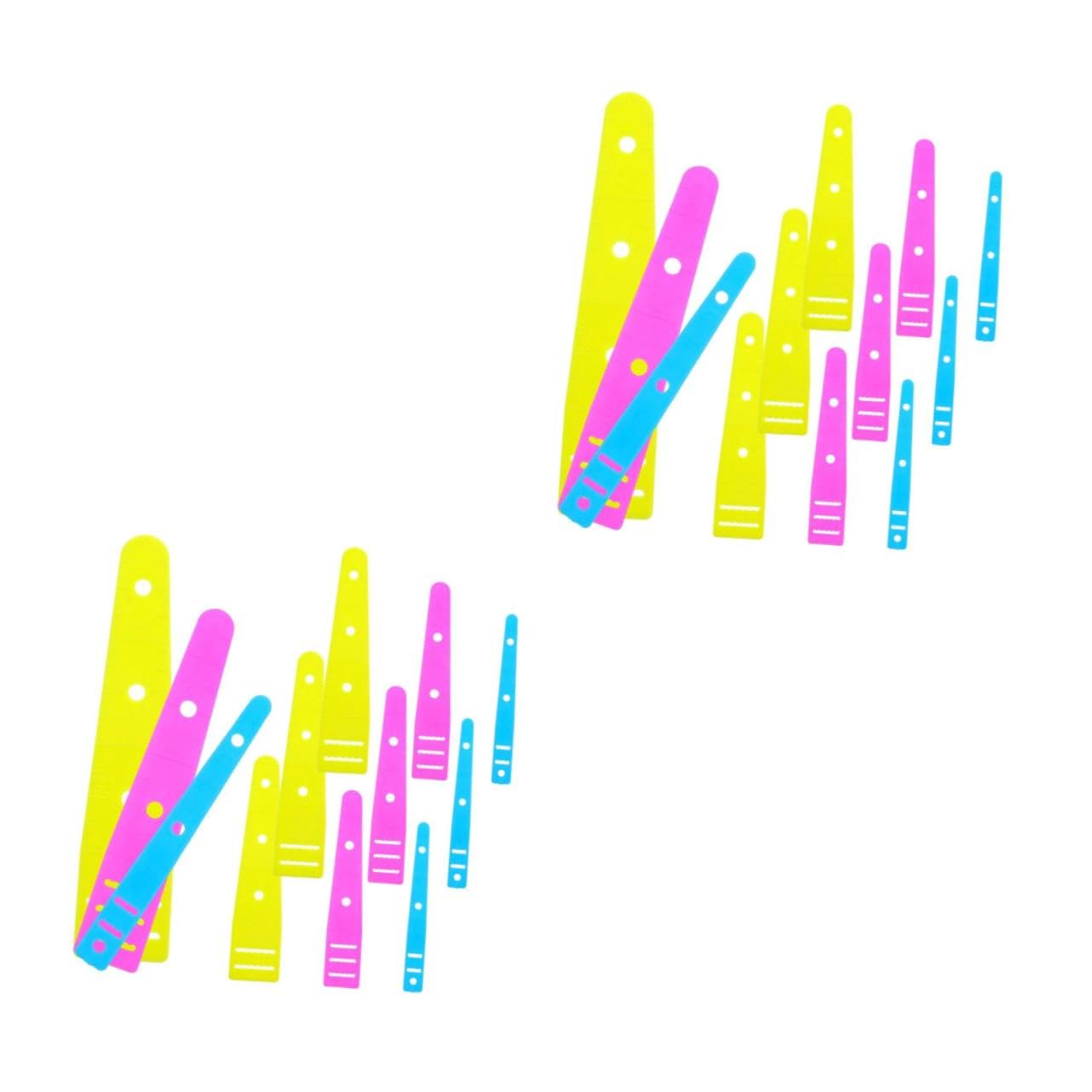 OSALADI 2sets 12pcs Elastic Cord Threaders Kit Portable Plastic Drawstring Threader for Stringing for Sewing Crafting and DIY Projects Lightweight and Durable Design 12pcs*2