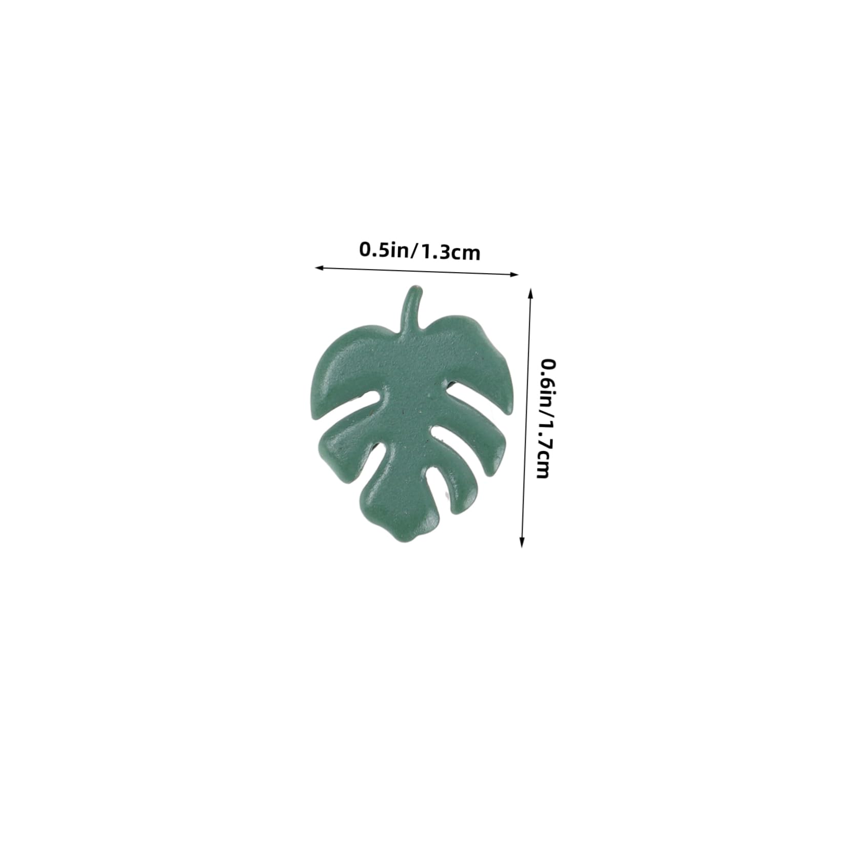 ERINGOGO 50pcs Metal Brad Fasteners Mini Brads Leaf Modeling for Scrapbooking DIY Supplies