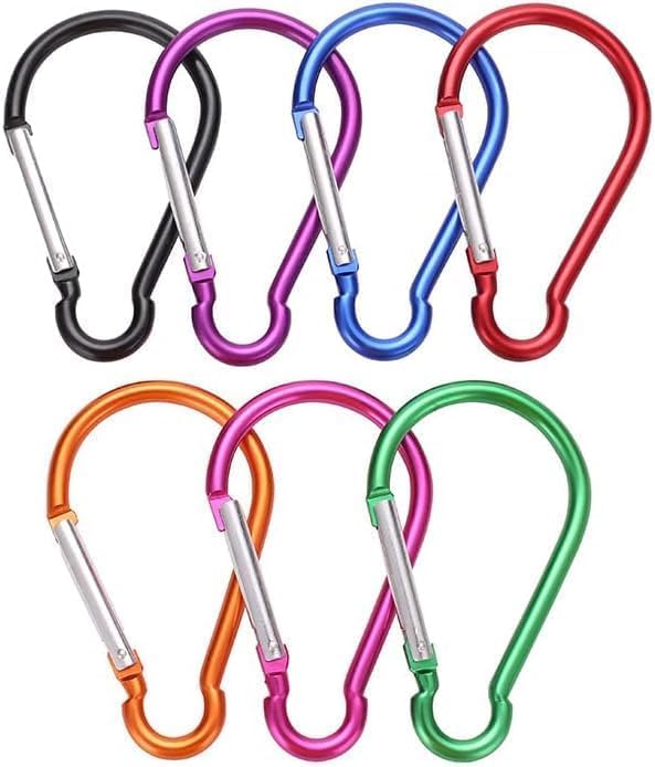 5Pcs Carabeaner Clip 4" Aluminum Carabiner Clip Big Spring Snap Key Chain Hook Caribeaner for Outdoor Use for Carabeaner Keychain Great for Outdoors Keychains Accessory and Keychain Carabiners