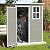 VONZOY 38Cu.ft Resin Vertical Storage Shed,Sturdy Plastic Construction,Waterproof Resin Outdoor Storage Shed with Reinforced Floor and Lockable Doors for Tool, Extra-Large Shed for Lawn(Grey)