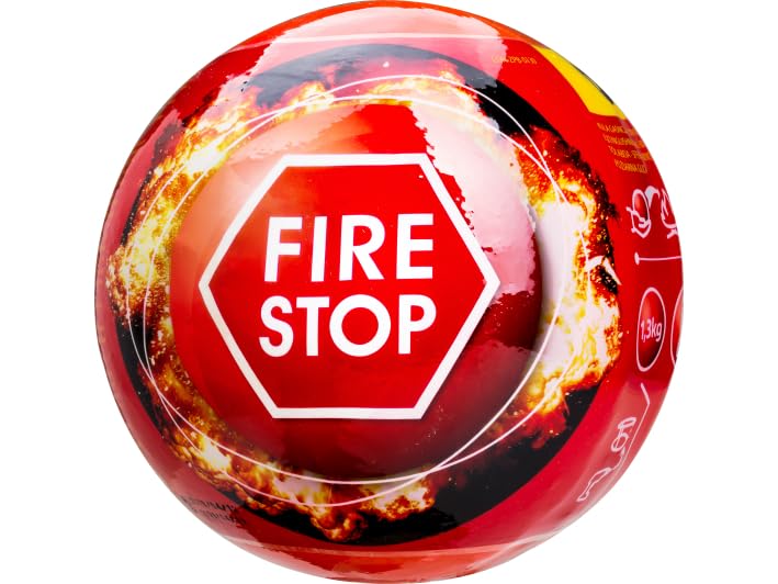 Bola Extintor Extintor Automático ABC 1,3 kg | Activación 3-5 Segundos, Cobertura 3 m³, Clase A, B y C, sin Inspección Anual, Vida útil 5 años