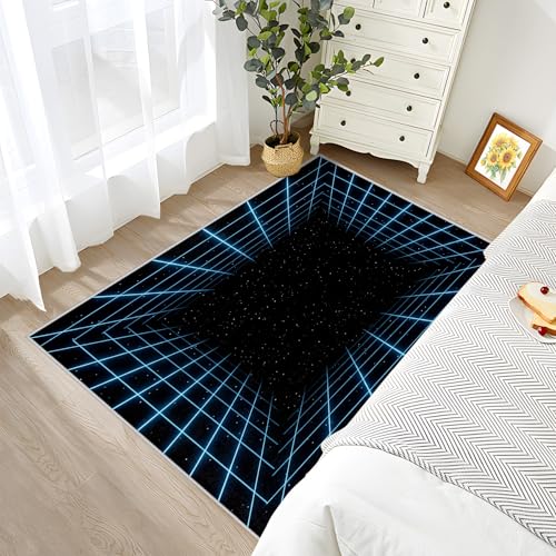 Tapete decorativo 120x96 cm con diseño geométrico 3D miniatura 4