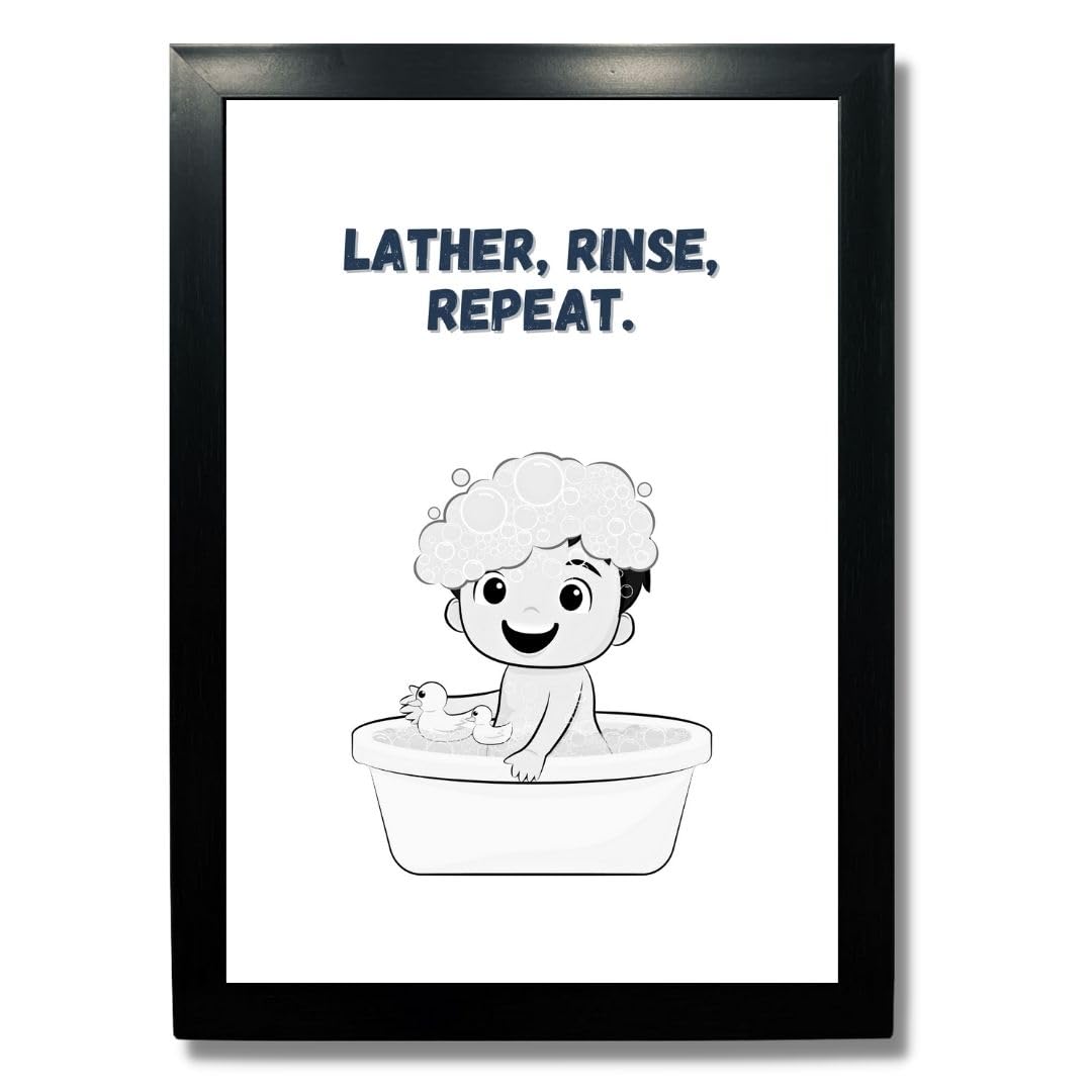 Framed Bathroom Posters - Motivational Quotes -11