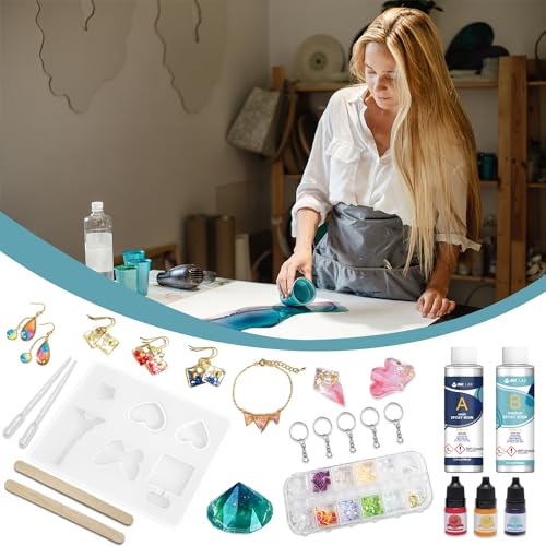 Résine époxy pour bois et création de bijoux de table le week-end