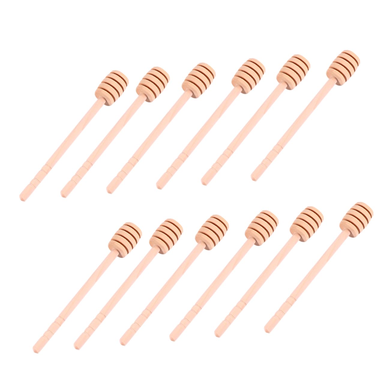 ABOOFAN 12Pcs Honey Stirring Sticks Honey Dipper Sticks for Kitchen Washable and Reusable Smooth Surface for Honey and Syrup Dispensing