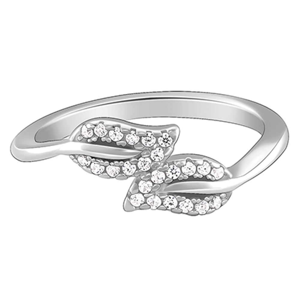 GIVA 925 Silver Be-Leaf Me Ring,Fixed Size,Indian - 11| Gifts for Women and Girls | With Certificate of Authenticity and 925 Stamp | 6 Months Warranty*
