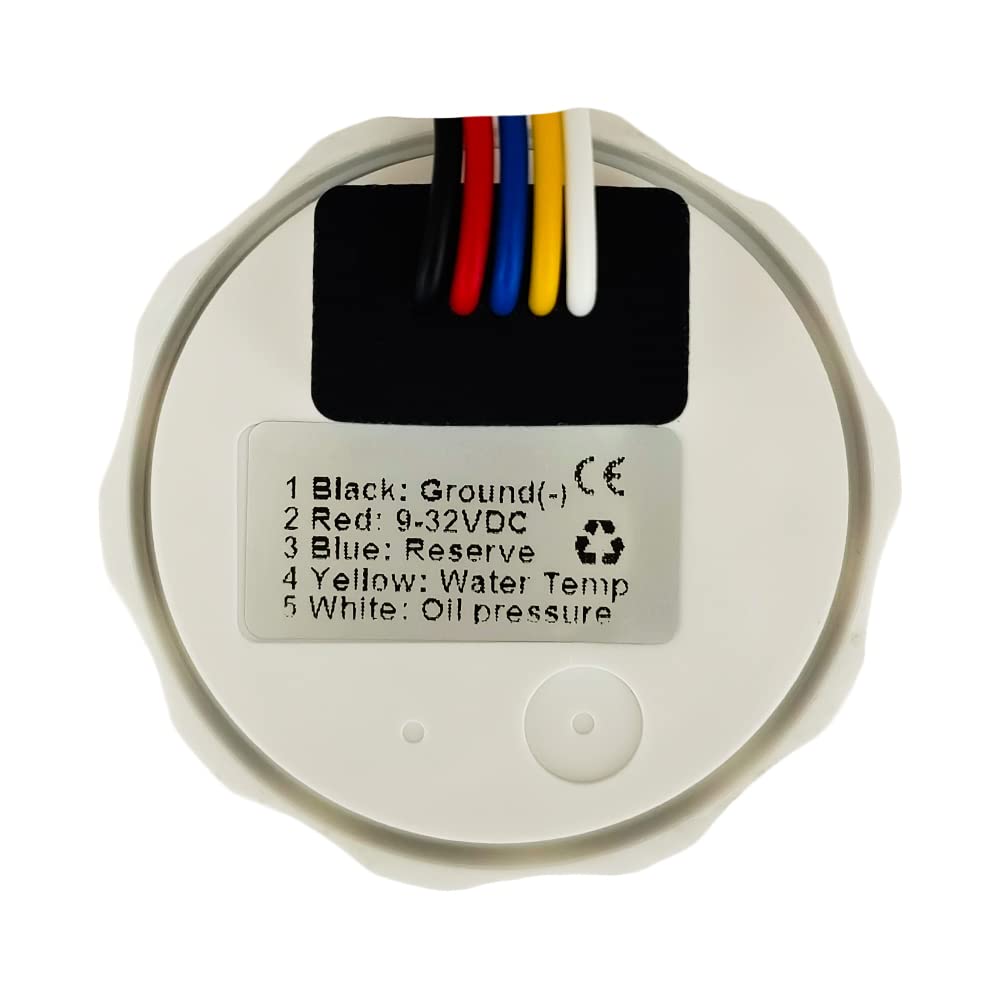 ELING Voltímetro multifunción 3 en 1, medidor de presión de aceite, 9 – 32 V, para coche, moto, tractor, camión