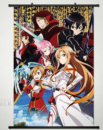 Sword Art Online Wall Scroll Poster Fabric Painting For Anime