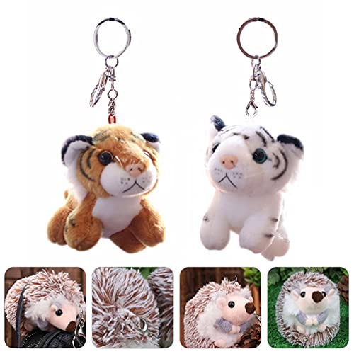 Amosfun 2 Stück Plüsch-Tiger-Form, Schlüsselanhänger, Puppe, Stofftier-Schlüsselanhänger, Anhänger für Tasche, Rucksack… – Bild 5