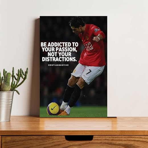 Cristiano Ronaldo Motivational Wall Poster
