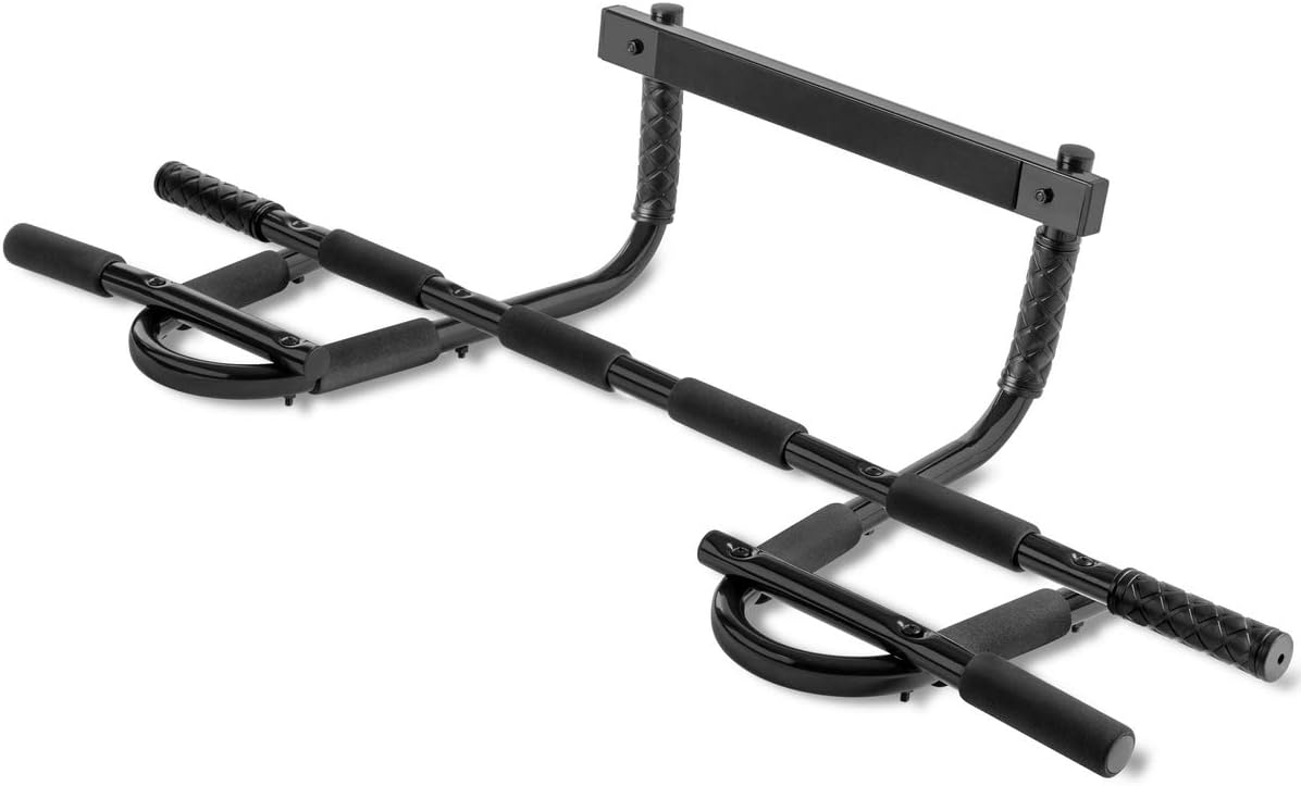 Fitfiu AB9000 One-size pull-up bar for door, Black