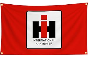 LyzaP International Harvester Red Background Tapestry