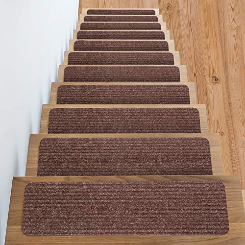 Stair Treads -Non Slip Carpet Stair Treads & Matching mat + Double Sided