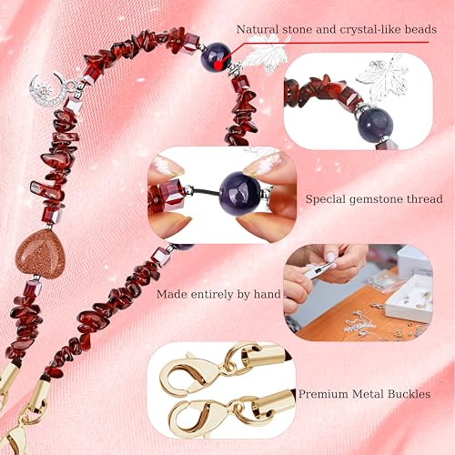 Image of Marble Beaded Phone Wrist Strap for Women, Detachable Design | 304 Steel Core, detachable phone wristlet with tether tab, keeps your phone secure for shopping, travel and daily use.