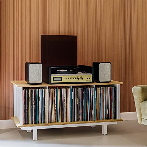 Crosley Coda Tourne-Disque avec 2 Haut-parleurs, Bluetooth in & AUX, Radio FM – 2 Vitesses Retro – pour Vinyle 7″, 10″ et 12″ – Noir Gris - Les Beatles, Paul McCartney, John Lennon, RIngo Starr, George Harrison Crosley Coda Tourne-Disque avec 2 Haut-parleurs, Bluetooth in & AUX, Radio FM – 2 Vitesses Retro – pour Vinyle 7", 10" et 12" – Noir Gris – Image 3
