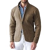 Diseño de moda de trajes y blazers para hombres: la chaqueta de traje sólida para hombres, clásica de un solo pecho, cuello alto, cierre de dos botones, múltiples bolsillos, chaqueta blazer casual para hombres, blazer de traje de ajuste regular para hombres, favorece bien tu figura, la chaqueta de abrigo deportivo para hombres te mantiene luce recto y guapo, un elegante elemento básico de guardarropa para todos los hombres.