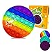 Pop It, Pincez sensoriel Jouet, Bubble Toy, Sensory Fidget Toy, Jouet Antistress pour Enfants et Adultes, Jouet éducatif (Rainbow)