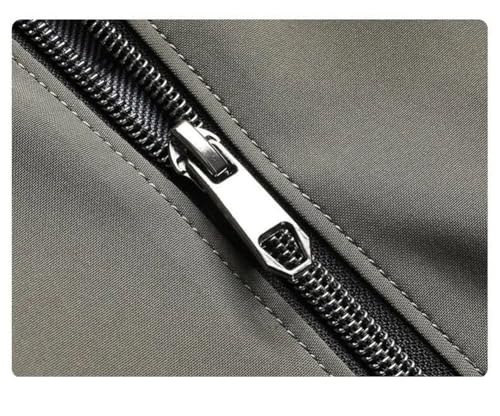 Disimlarl Men Spring Stand Collar Business Jackets Solid Casual Coat Formal Jacket Zipper Overcoat4