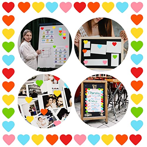 120 imanes decorativos de corazón para refrigerador miniatura 5