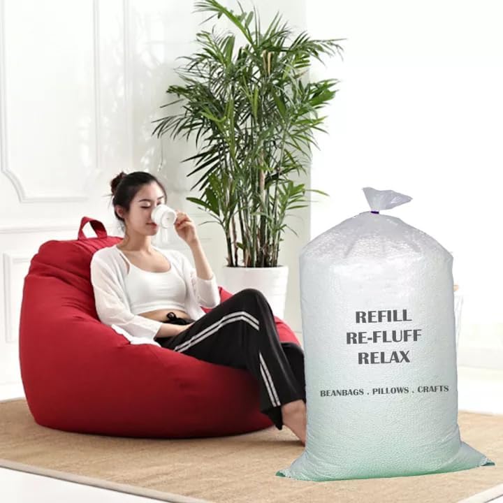 OHSTORE Bean Bag Filler Premium Beans for Bean Bag Filling, Refill (1 Kg) 4