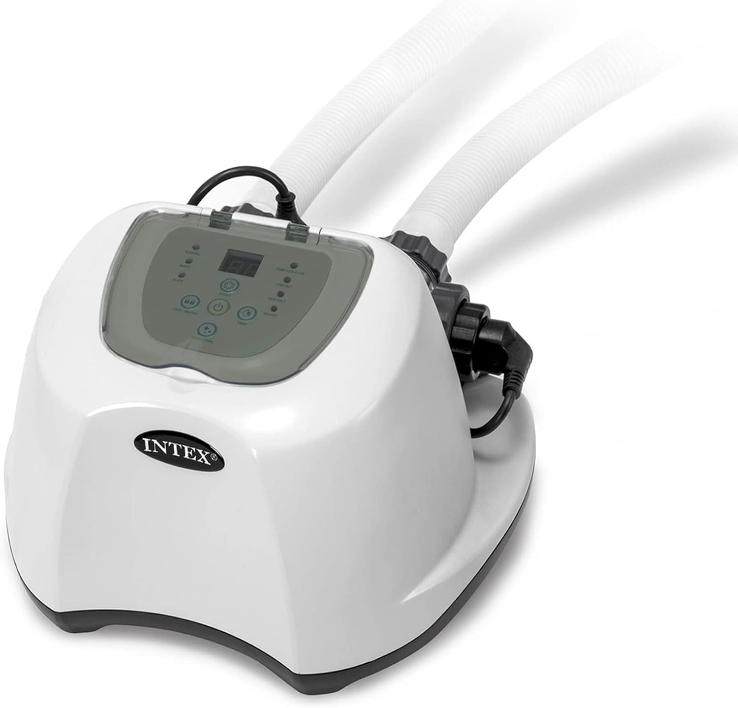 INTEX Clorador salino, clorador salino para Piscinas, 5 Gramos/Hora, Piscinas Desmontables pequeñas & 26644 - Depuradora de Arena Krystal Clear 7500 L/H, para Piscinas Desmontables de hasta 29100