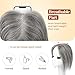 LONAI Real Human Hair Topper, 10 Inch 100％ Human Hair Toppers for Thinning Hair, Large Hand-woven area Coverage Natural Hairpiece Wiglet for Women Daily 5
