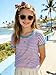 Girls Spring Summer Tops Teen Cute Vest Trendy 2026 Kids Cap Sleeve Crewneck Tanks Knit Top Pullover School Picture Outfits Light Pink