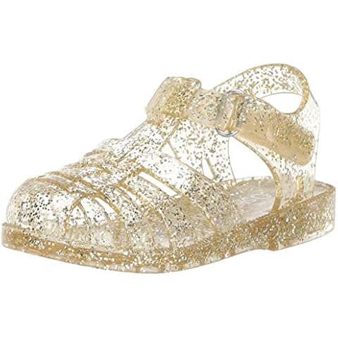 OshKosh B'Gosh Girl's Marie Gold Jelly Sandal Cover