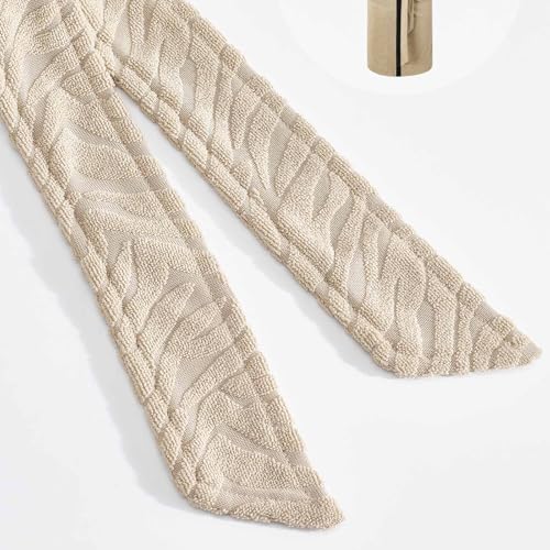 Cambkatl Men's Jacquard Robe Color Block Belted Bathrobe Kimono Cardigan Long Sleeve Nightgown with Pockets4