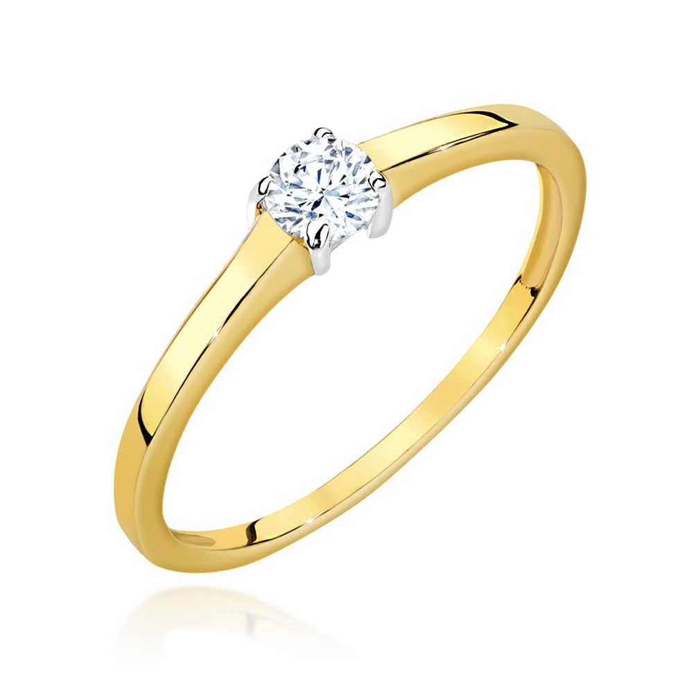 MARKO Damen Ring aus 333 Echtgold (8K) mit Zirkonia – in verschiedenen Farben erhältlich | Eleganter Verlobungsring & Geschenk | Vorsteckring Schmuck Gold